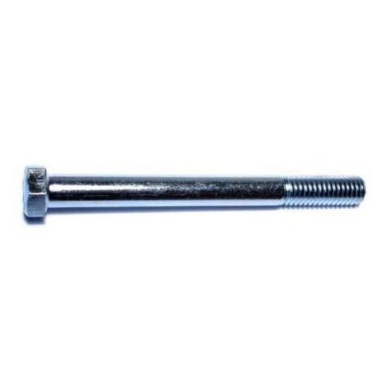 7/16"-14 x 4-1/2" Zinc Plated Grade 2 / A307 Steel Coarse Thread Hex Bolts HBHS-341