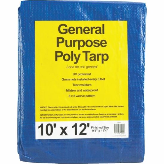 Do it Best Blue Woven 10 Ft. x 12 Ft. General Purpose Tarp