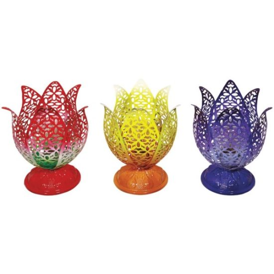 Alpine 7 In. W. x 9 In. H. x 7 In. L. Iron Mesh Flower Bud Tungsten Tabletop Lamp
