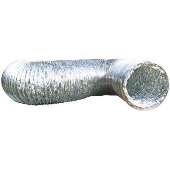 Builders Best SilverDuct 4 In. x 5 Ft. Aluminum/Polyester Flexible Transition Dryer Duct