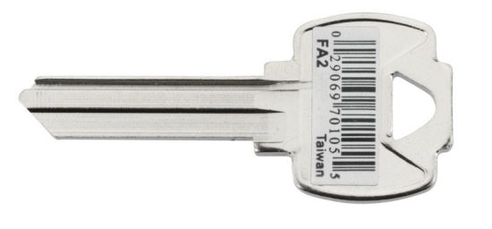 Hy-Ko Home House/Office Key Blank FA2 Single sided For Falcon Locks