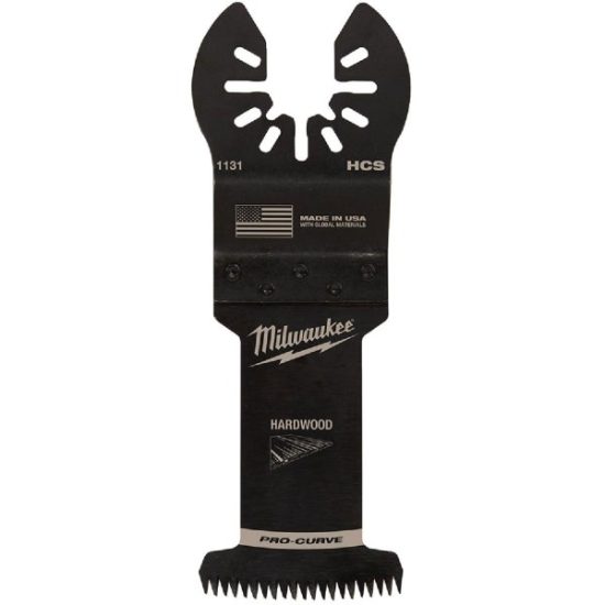 Milwaukee OPEN-LOK 1-3/8 In. HCS Japanese Tooth PRO-CURVE Hardwood Oscillating Blade (3-Pack)