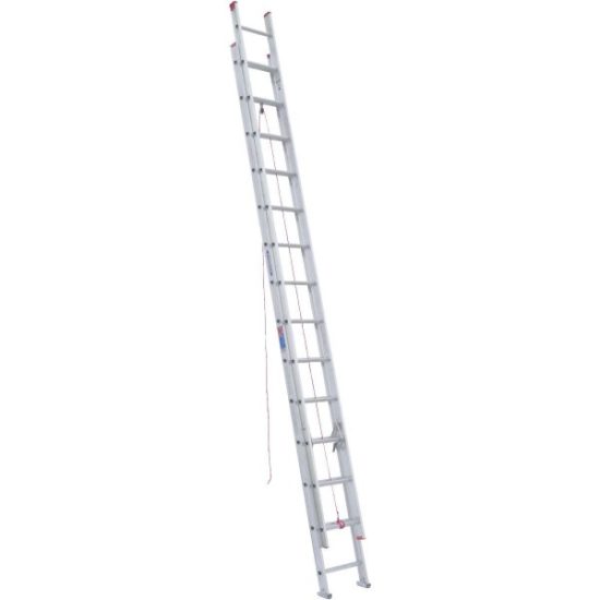 Werner 28 Ft. Aluminum Extension Ladder with 200 Lb. Load Capacity Type III Duty Rating