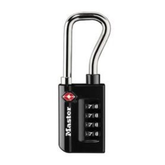 Master Lock 1-5/16 In. Wide Number Combination Luggage Lock with Extended Reach (TSA Accepted)