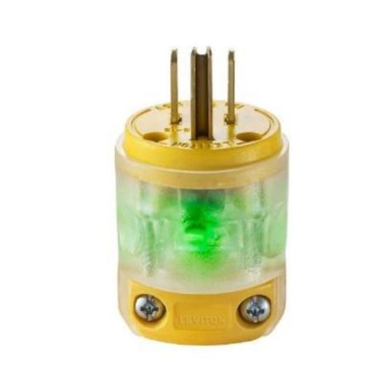 Leviton 15A 125V 3-Wire 2-Pole Illuminated Cord Plug