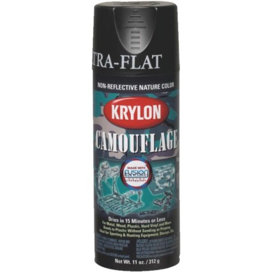 Krylon Camouflage 11 Oz. Ultra-Flat Spray Paint, Black