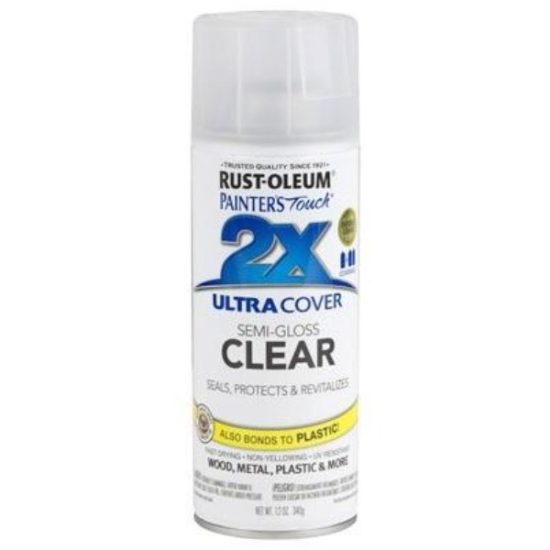 Rust-Oleum Painter's Touch 2X Ultra Cover 12 Oz. Semi-Gloss Finish Spray Paint, Clear