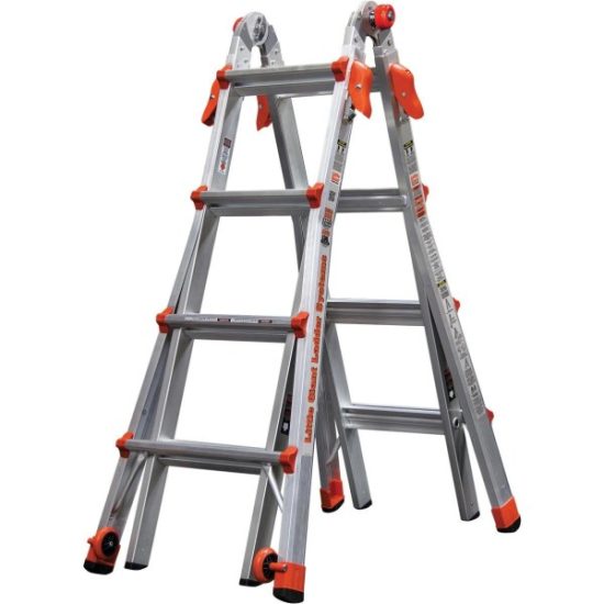 Little Giant Velocity 15 Ft. Aluminum Telescoping Ladder With 300 Lb. Load Capacity Type IA Duty Rating