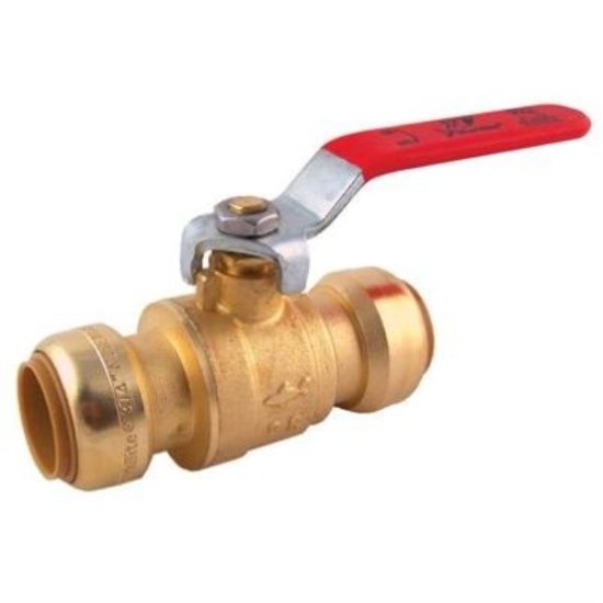 SharkBite 1/2 In. Brass Push-Fit Ball Valve