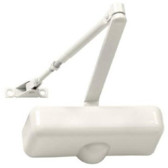 Tell Ivory Interior Residential Door Closer