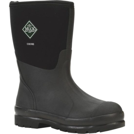Muck Chore Mid Men's Size 11 Black Rubber Work Boot