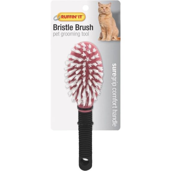 Westminster Pet Ruffin' it Plastic Bristle Cat Grooming Brush