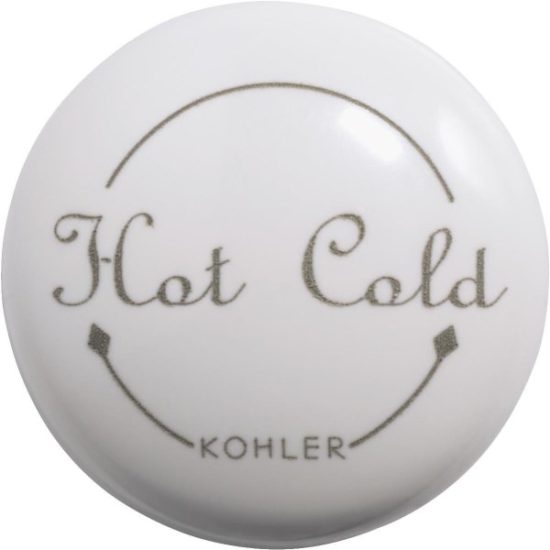 Kohler Fairfax White Single Handle Button