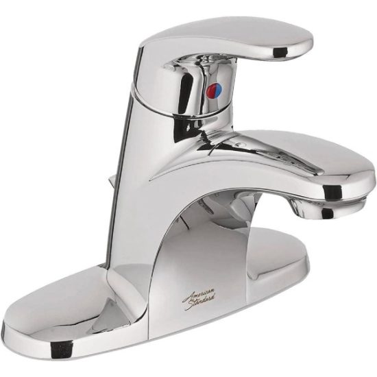 American Standard Cadet Chrome 1-Handle Lever 4 In. Centerset Bathroom Faucet with Pop-Up