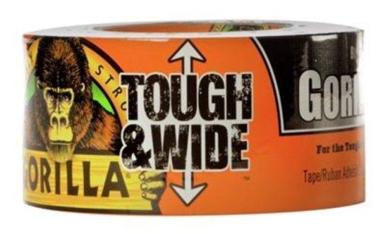 Gorilla 2.88 In. x 25 Yd. Tough & Wide Heavy-Duty Duct Tape, Black