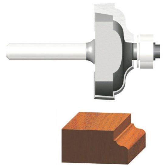 Vermont American Ogee Carbide Tip 1/4 In. Ogee Bit