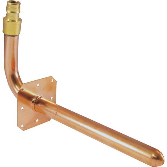 Apollo Retail 1/2 In. Barb x 4 In. x 8 In. Copper PEX Stubout with Ear, Type A