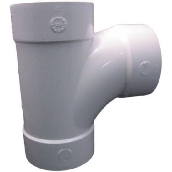 IPEX Canplas Sanitary Tee 4 In. PVC Sewer and Drain Tee