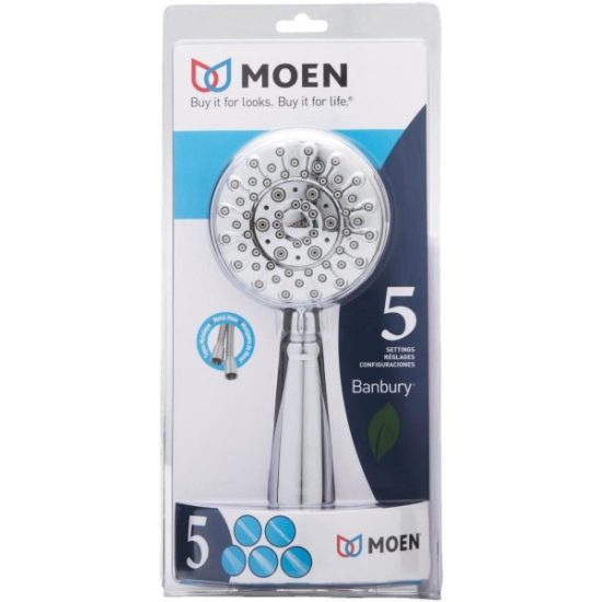 Moen Banbury 5-Spray 1.75 GPM Handheld Shower, Chrome