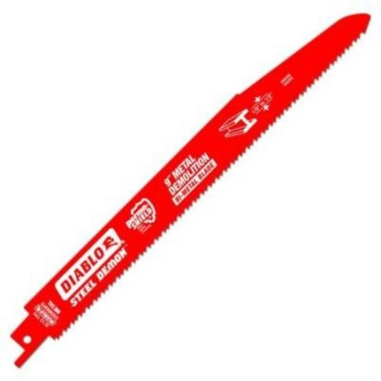 Diablo Steel Demon Bi-Metal 9 In. 8/10 TPI Metal Demolition Reciprocating Saw Blade (5-Pack)