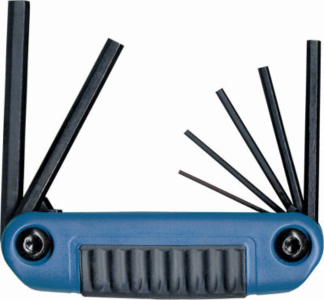 Eklind Metric Ergo-Fold Hex Key Set, 7-Piece