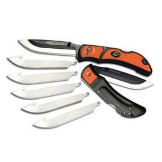 Outdoor Edge Razor-Lite Replaceable Blade 3-1/2 In. Folding Knife, Blaze Orange