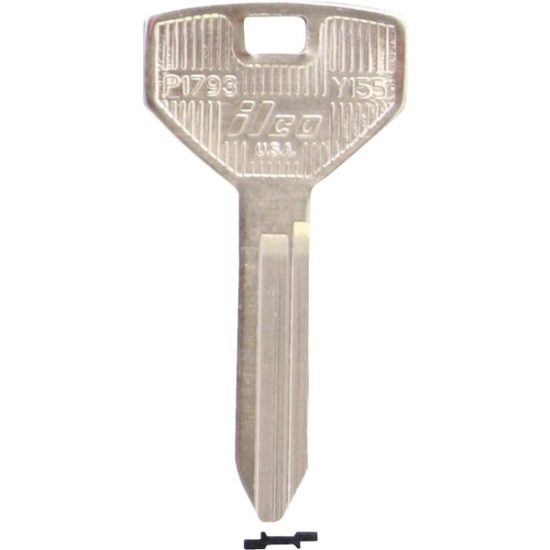 ILCO Chrysler Nickel Plated Automotive Key, Y155 / P1793 (10-Pack)