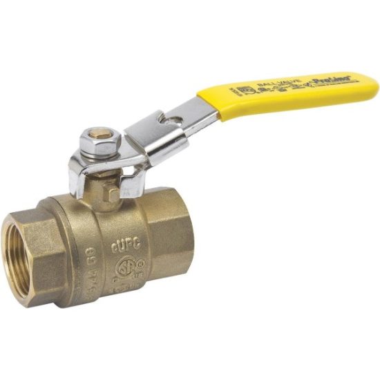 B&K 1/2 In. Brass Locking Ball Valve