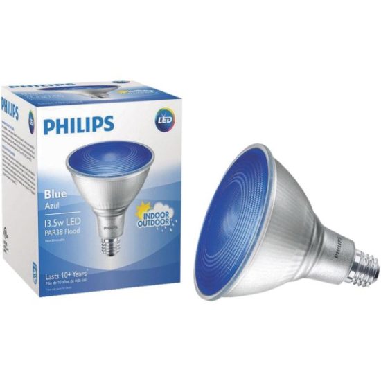 Philips 100W Equivalent Blue PAR38 Medium LED Floodlight Light Bulb