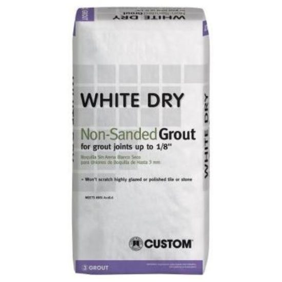 Custom Building Products White Dry 25 Lb. White Non-Sanded Tile Grout