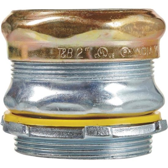 Halex 2 In. Compression Raintight EMT Conduit Connector
