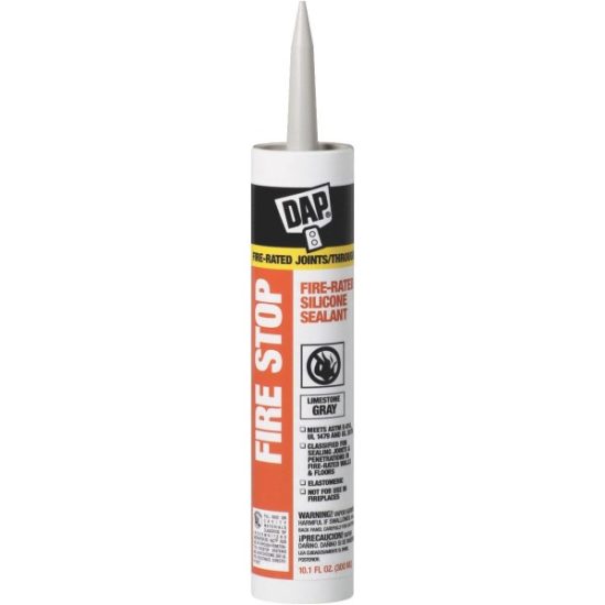 DAP 10.1 Oz. Fire Stop Fire-Rated Sealant, Limestone Gray