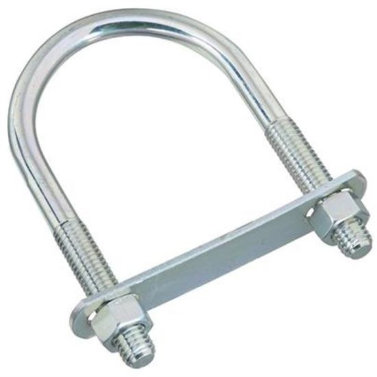 National 1/2 In. x 3 In. x 5-1/2 In. Zinc Round U Bolt
