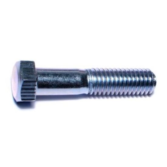 7/16 -14 x 2  Zinc Plated Grade 2 / A307 Steel Coarse Thread Hex Bolts HBHS-323