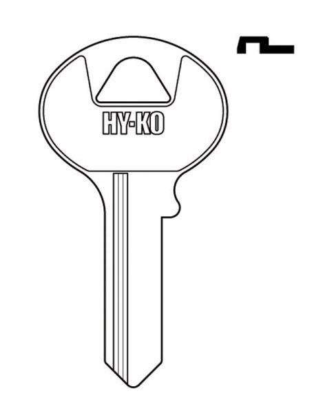 Hy-Ko Home House/Office Key Blank CO10 Single sided For Cobin Russwin Locks