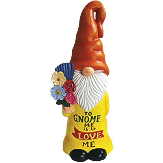 Alpine 24 In. H. MGO Gnome Statue with To Gnome Me Is To Love Me Verse
