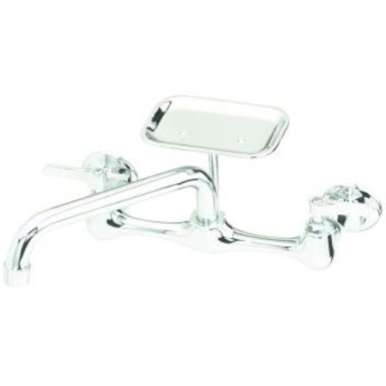 B&K Polished Chrome 2-Handle 12 In. Utility Faucet