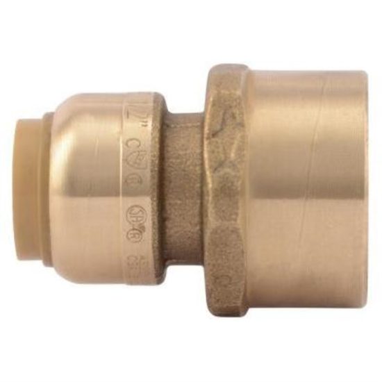 SharkBite 1/2 In. x 3/4 In. FNPT Reducing Brass Push-to-Connect Female Adapter