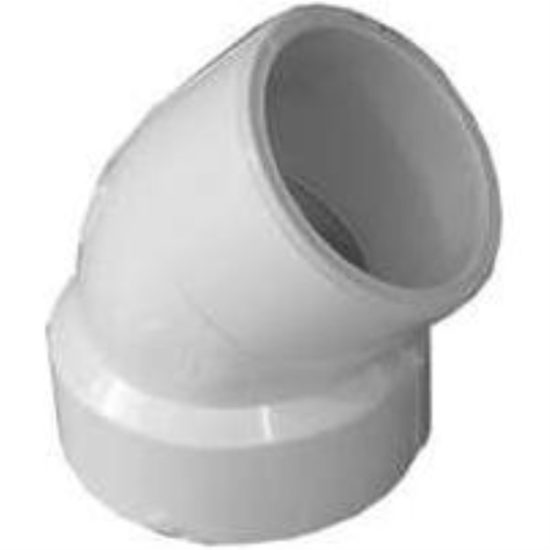 IPEX Canplas 1-1/2 In. Schedule 40 45 Deg. DWV PVC Street Elbow (1/8 Bend)