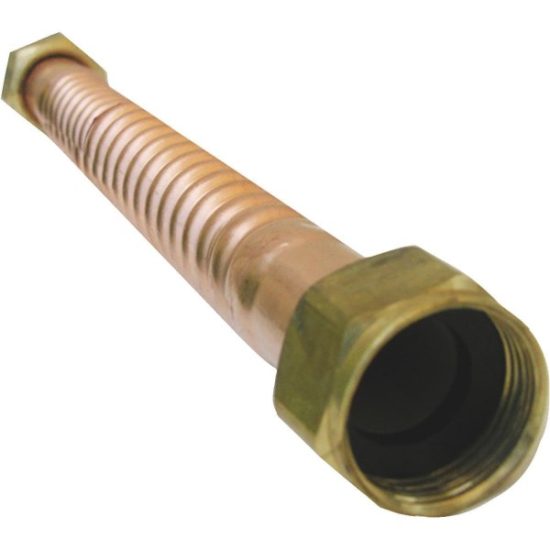 Lasco 3/4 FIP X 3/4 FIP X 12 In. L Corrugated Copper Water Heater Connector
