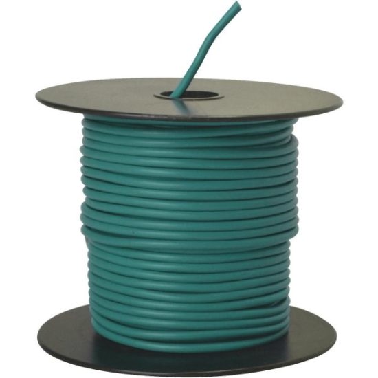 ROAD POWER 100 Ft. 14 Ga. PVC-Coated Primary Wire, Green