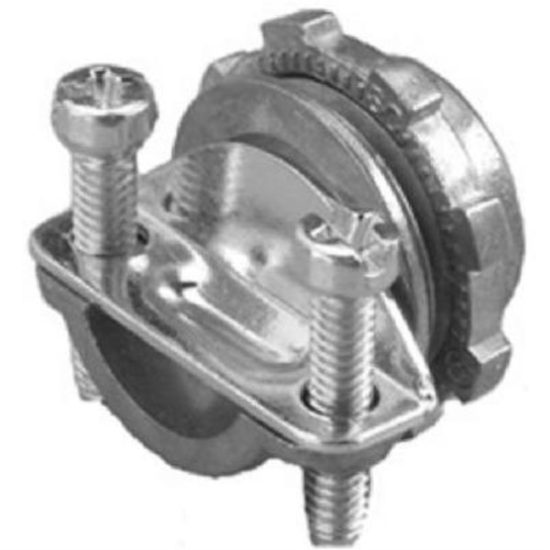 Halex 3/8 In. Die Cast-Zinc Clamp 10/3 Wire Size Box Connector (5-Pack)