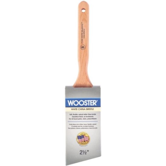 Wooster White Majestic Professional White China Bristle 2-1/2 In. Angle Sash Paint Brush