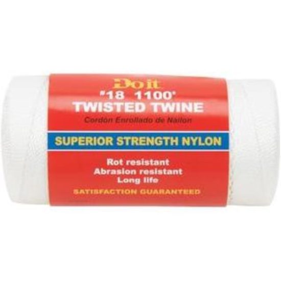 Do it Best #18 x 1100 Ft. White Nylon Twisted Twine