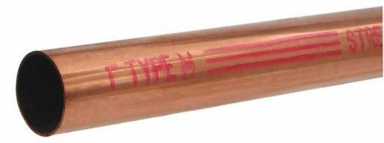 B&K 1/2 In. ID x 2 Ft. Pre-Cut Type M Copper Pipe