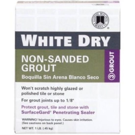 Custom Building Products White Dry 1 Lb. White Non-Sanded Tile Grout