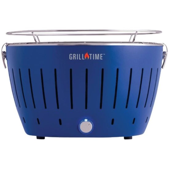 Grill Time Tailgater GT Blue 124 Sq. In. Charcoal Portable Grill