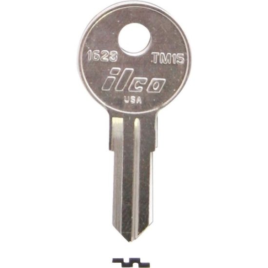 ILCO Trimark Nickel Plated Toolbox Key, TM15 / 1623 (10-Pack)
