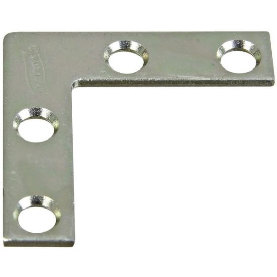 National Catalog 117 1-1/2 In. x 3/8 In. Zinc Flat Corner Iron