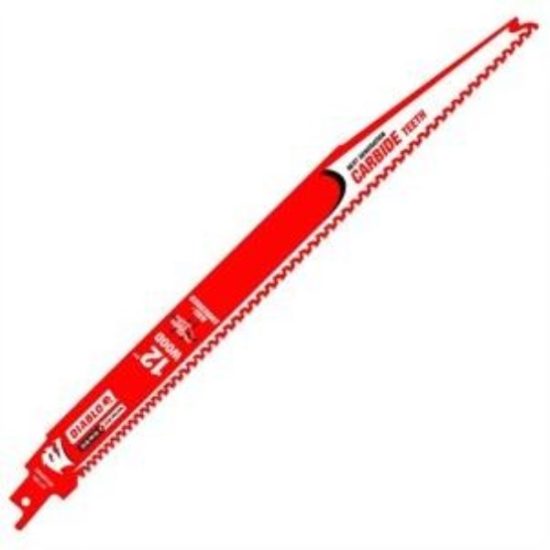 Diablo Demo Demon 12 In. 6 TPI Carbide Wood w/Nails Reciprocating Saw Blade